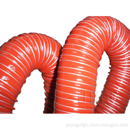 High temperature resistant silicone duct